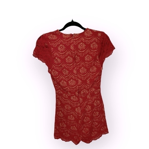 American Threads red lace jumper - Picture 2 of 9